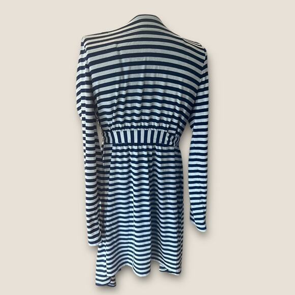 Striped Maternity Robe - Picture 2 of 4